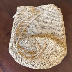 NWOT Anthropologie Woven Straw Bujibaja Bag